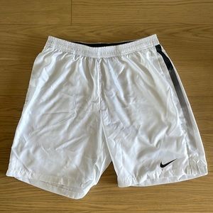 White Nike Dri-fit tennis shorts